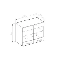 Küchenschrank Glas "R-Line" Goldkraft Eiche/Anthrazit 60 Cm J-Shape Vicco 9 Küchenschrank Glas "R-Line" Goldkraft Eiche/Anthrazit 60 Cm J-Shape Vicco -Vicco 20233023 mm279 ant gkjs 03 ol