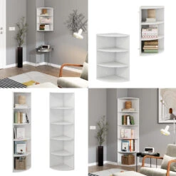 Eckregal "Fabienne" Weiß 40 X 180 Cm Mit 5 Fächern Oskar Store 15 Eckregal "Fabienne" Weiß 40 X 180 Cm Mit 5 Fächern Oskar Store -Vicco 20233221 m5535 08 ol