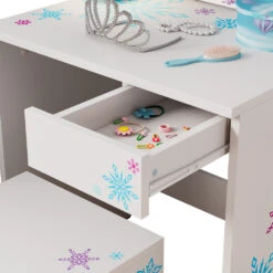 Schminktisch "Schneeflocke" Weiß 55 Cm Mit Hocker Oskar Store -Vicco 20233221 m5550 06 ol