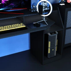 Gaming Tisch "Sonic" Schwarz 179.8 X 48 Cm Mit Schubladen Oskar Store 13 Gaming Tisch "Sonic" Schwarz 179.8 X 48 Cm Mit Schubladen Oskar Store -Vicco 20233312 m5678 05 ol