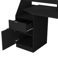 Gaming Tisch "Sonic" Schwarz 179.8 X 48 Cm Mit Schubladen Oskar Store 14 Gaming Tisch "Sonic" Schwarz 179.8 X 48 Cm Mit Schubladen Oskar Store -Vicco 20233312 m5678 06 ol
