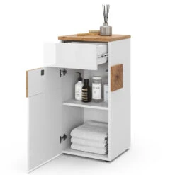 Midischrank "Eden" Weiß Hochglanz/Artisan-Eiche 40 X 84 Cm Vicco 16 Midischrank "Eden" Weiß Hochglanz/Artisan-Eiche 40 X 84 Cm Vicco -Vicco 20233517 m5522 07 ol