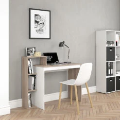 Schreibtisch "Leo" Sonoma/Weiß 100 X 40 Cm Vicco -Vicco 20233526 m1509 04 ol