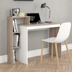 Schreibtisch "Leo" Sonoma/Weiß 100 X 40 Cm Vicco -Vicco 20233526 m1509 05 ol