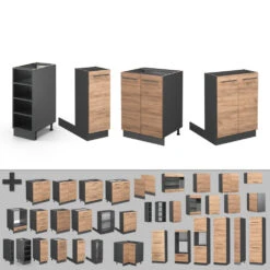 Kücheninsel "Fame-Line" Goldkraft Eiche/Anthrazit 90 Cm Ohne Arbeitsplatte Vicco 14 Kücheninsel "Fame-Line" Goldkraft Eiche/Anthrazit 90 Cm Ohne Arbeitsplatte Vicco -Vicco 20233601 m5091 06 ol