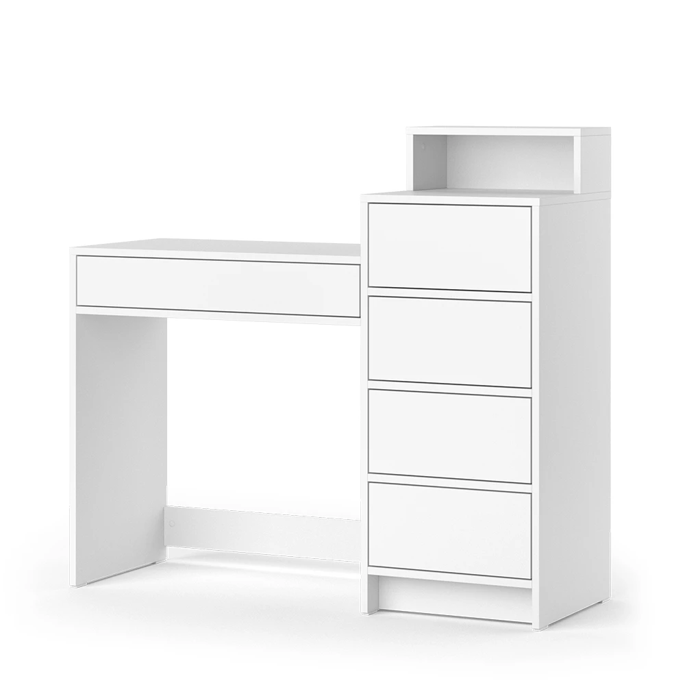 Schminktisch "Nara" Weiß 110.5 Cm Mit 5 Schubladen Vicco 3 Schminktisch "Nara" Weiß 110.5 Cm Mit 5 Schubladen Vicco