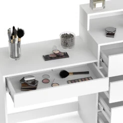 Schminktisch "Nara" Weiß 110.5 Cm Mit 5 Schubladen Vicco 15 Schminktisch "Nara" Weiß 110.5 Cm Mit 5 Schubladen Vicco -Vicco 20233913 m5605 06 ol
