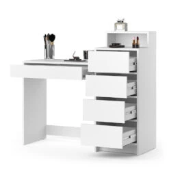 Schminktisch "Nara" Weiß 110.5 Cm Mit 5 Schubladen Vicco 16 Schminktisch "Nara" Weiß 110.5 Cm Mit 5 Schubladen Vicco -Vicco 20233913 m5605 07 ol