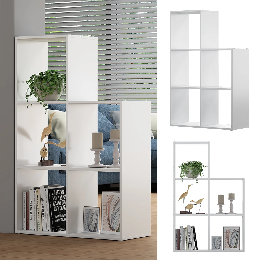 Treppenregal "Aramis" Weiß 73 X 108 Cm 5 Fächer Oskar Store 4 Treppenregal "Aramis" Weiß 73 X 108 Cm 5 Fächer Oskar Store – Bild 2