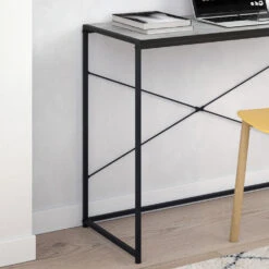 Schreibtisch "Fyrk" Beton/Schwarz 100 X 45 Cm Vicco -Vicco 20234226 m2516 05 ol