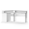 Gaming Tisch "Kron" Weiß/Grau 90 X 90 Cm Eckform Vicco -Vicco 20234321 m5771 01 ol