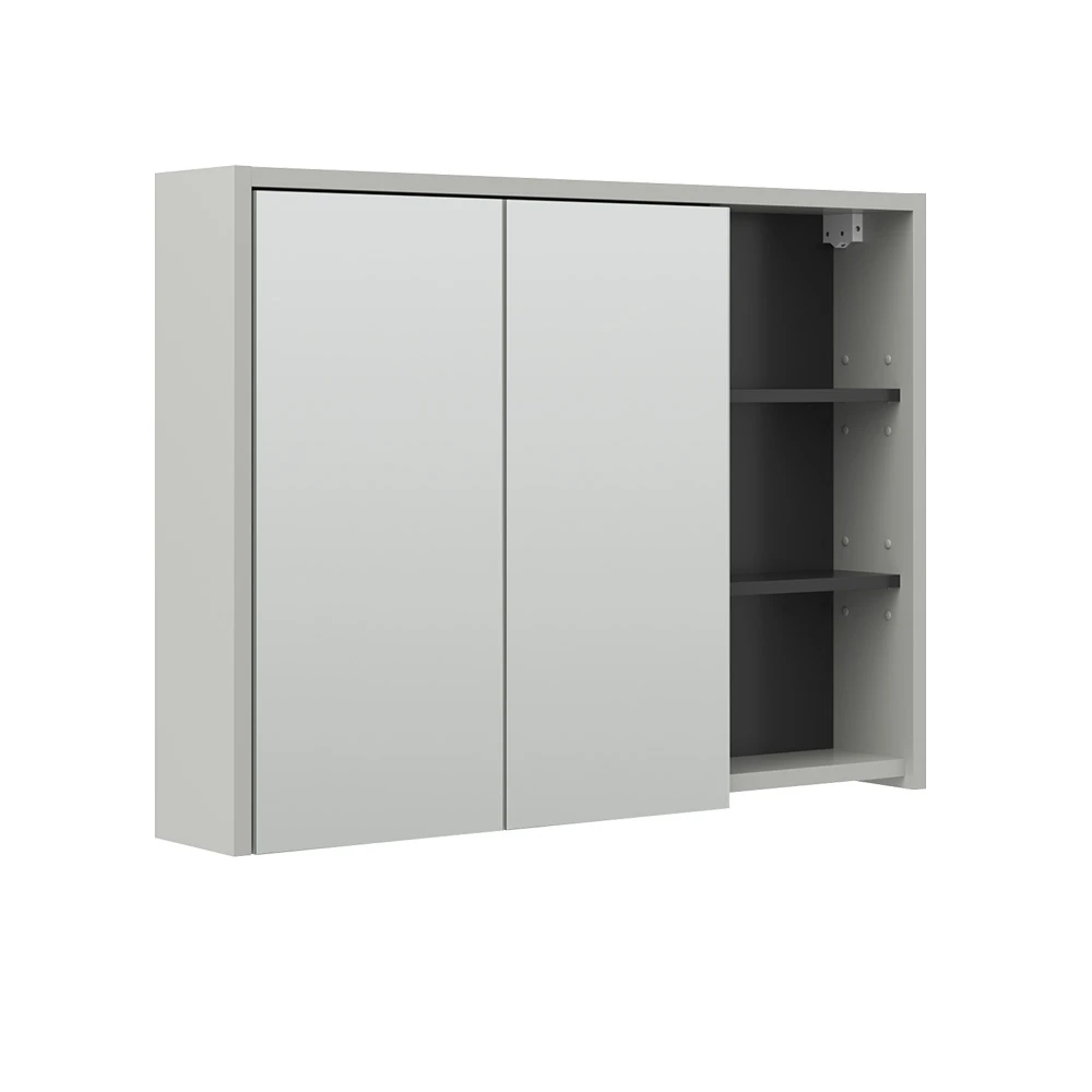 Bad Spiegelschrank "Viola" Grau/Anthrazit 100 X 75 Cm Vicco 4 Bad Spiegelschrank "Viola" Grau/Anthrazit 100 X 75 Cm Vicco – Bild 2