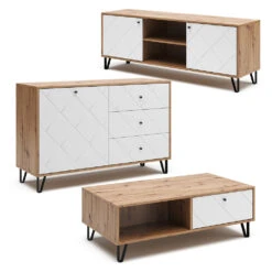 Couchtisch "Nizza" Artisan-Eiche/Weiß 110 X 37 Cm Vicco 17 Couchtisch "Nizza" Artisan-Eiche/Weiß 110 X 37 Cm Vicco -Vicco 20234713 m5640 08 ol