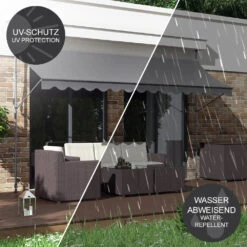 Klemmmarkise Anthrazit 350 Cm OK-Living -Vicco 20235105 g 150 07 ol