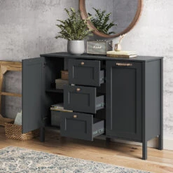 Sideboard "Ewan" Anthrazit 118.6 X 89.9 Cm Vicco 14 Sideboard "Ewan" Anthrazit 118.6 X 89.9 Cm Vicco -Vicco 20235308 m4916 05 new ol