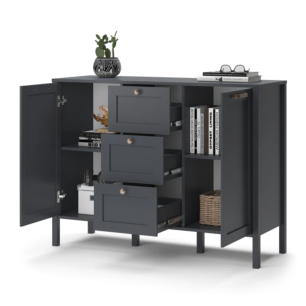 Sideboard "Ewan" Anthrazit 118.6 X 89.9 Cm Vicco 9 Sideboard "Ewan" Anthrazit 118.6 X 89.9 Cm Vicco – Bild 7