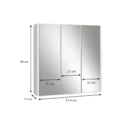 Bad Spiegelschrank "Majest" Weiß/Weiß Hochglanz 67.4 X 68 Cm Vicco 12 Bad Spiegelschrank "Majest" Weiß/Weiß Hochglanz 67.4 X 68 Cm Vicco -Vicco 20235417 m5526 03 ol
