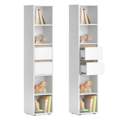 Bücherregal "Robert" Weiß 36 X 171 Cm Vicco -Vicco 20240122 m1582 07 ol
