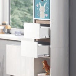 Kinderregal "Robert" Weiß/Sonoma 36.2 X 171 Cm Mit Faltboxen Bunt Vicco 14 Kinderregal "Robert" Weiß/Sonoma 36.2 X 171 Cm Mit Faltboxen Bunt Vicco -Vicco 20240122 m1582 fb2051 05 ol