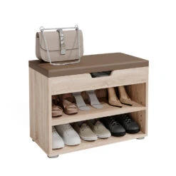 Schuhbank "Rolfe" Sonoma 60 X 45 Cm Vicco -Vicco 20240122 m322 07 ol