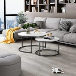 Vicco Couchtisch Set "Montreal", Marmor Weiß, 77 X 40 Cm 2 Teile 13 Vicco Couchtisch Set "Montreal", Marmor Weiß, 77 X 40 Cm 2 Teile -Vicco 20240129 m6220 04 ol