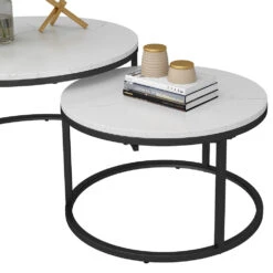 Vicco Couchtisch Set "Montreal", Marmor Weiß, 77 X 40 Cm 2 Teile 15 Vicco Couchtisch Set "Montreal", Marmor Weiß, 77 X 40 Cm 2 Teile -Vicco 20240129 m6220 06 ol