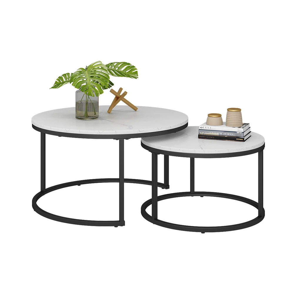 Vicco Couchtisch Set "Montreal", Marmor Weiß, 77 X 40 Cm 2 Teile 9 Vicco Couchtisch Set "Montreal", Marmor Weiß, 77 X 40 Cm 2 Teile – Bild 7