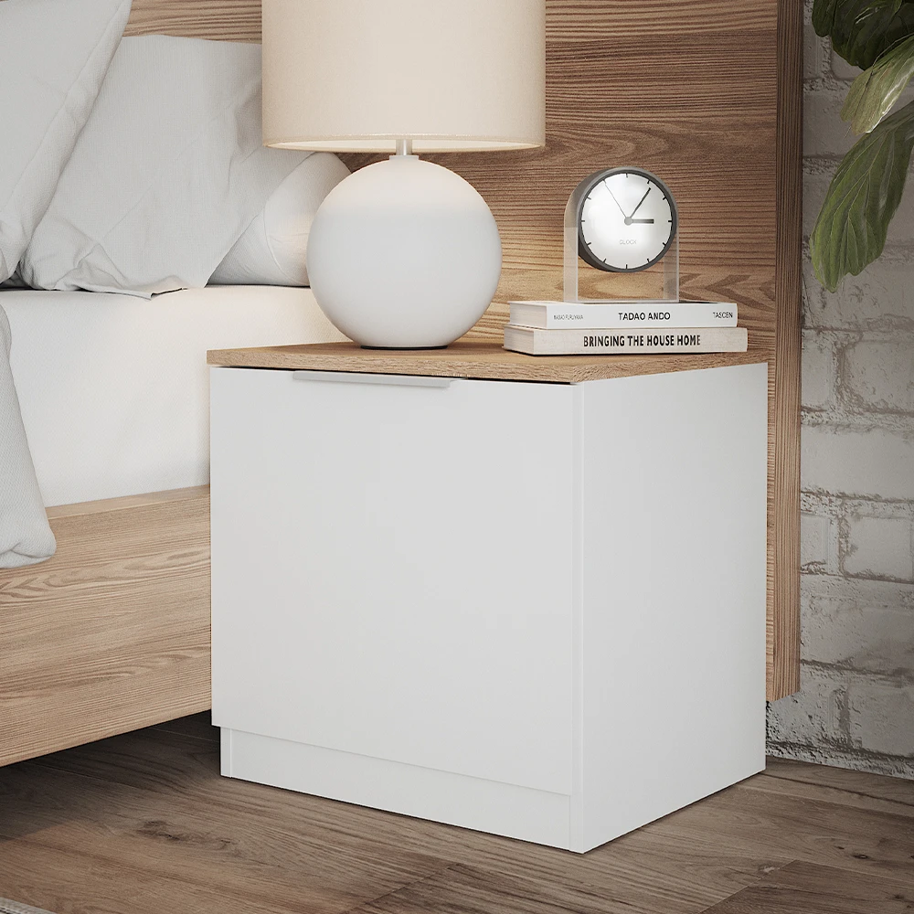 Nachttisch "Betti" Weiß/Sonoma 50 X 50 Cm 2er Set Vicco 7 Nachttisch "Betti" Weiß/Sonoma 50 X 50 Cm 2er Set Vicco – Bild 5