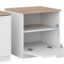 Nachttisch "Betti" Weiß/Sonoma 50 X 50 Cm 2er Set Vicco 14 Nachttisch "Betti" Weiß/Sonoma 50 X 50 Cm 2er Set Vicco -Vicco 20240202 m6311 2er 06 ol