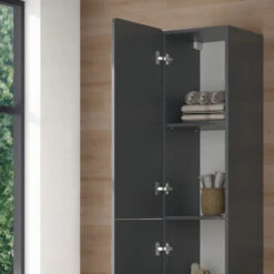 Badschrank "Izan" Grau 36.6 X 171.6 Cm Vicco 14 Badschrank "Izan" Grau 36.6 X 171.6 Cm Vicco -Vicco 20240202 m6355 05 ol