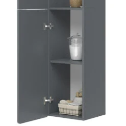 Badschrank "Izan" Grau 36.6 X 171.6 Cm Vicco 15 Badschrank "Izan" Grau 36.6 X 171.6 Cm Vicco -Vicco 20240202 m6355 06 ol