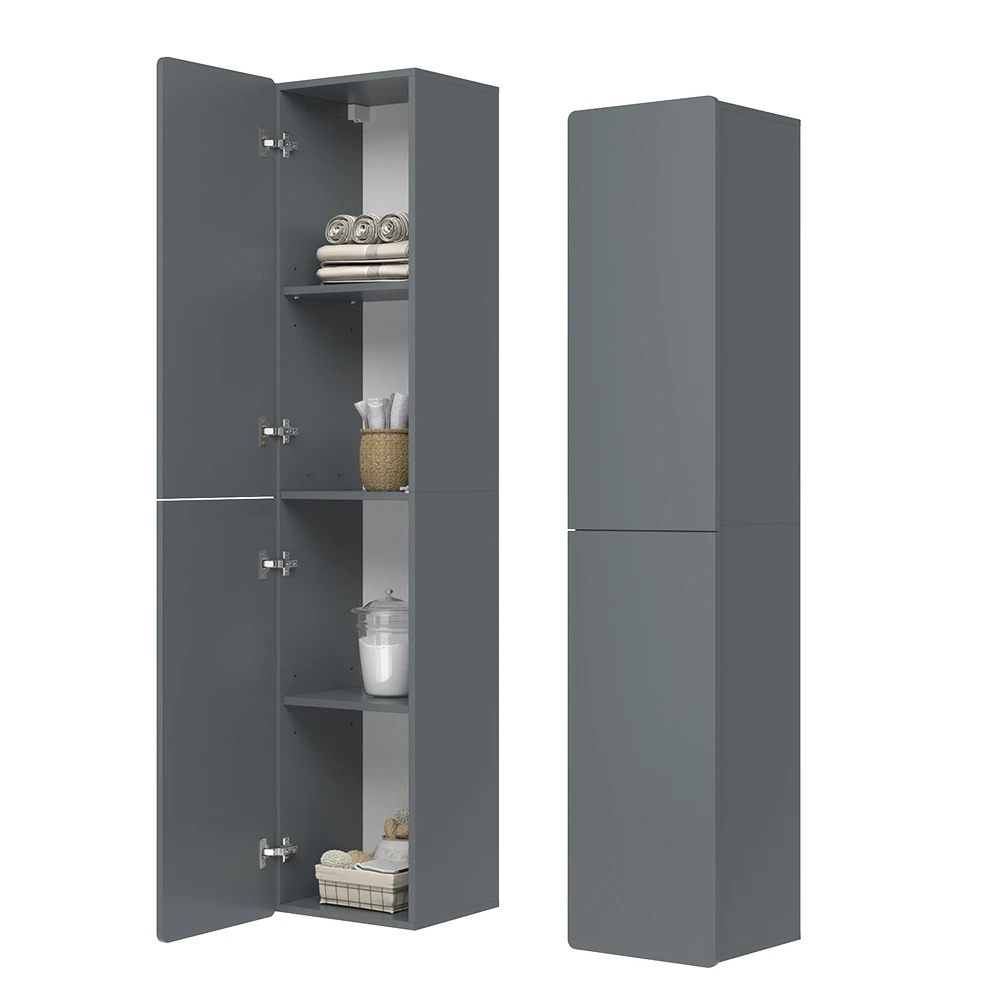 Badschrank "Izan" Grau 36.6 X 171.6 Cm Vicco 9 Badschrank "Izan" Grau 36.6 X 171.6 Cm Vicco – Bild 7