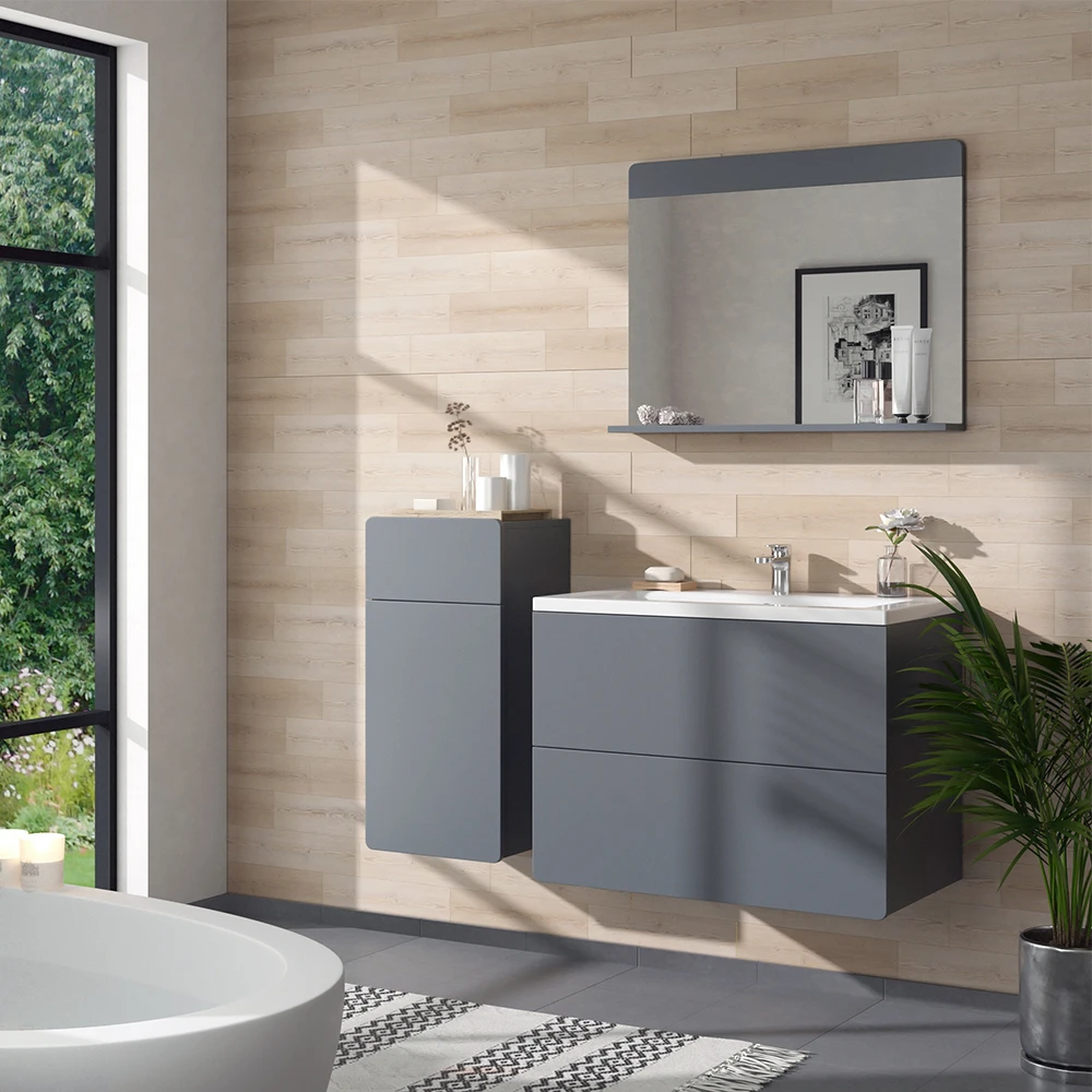 Badmöbel Set "Izan" 4 Teile Mit Midischrank Vicco 6 Badmöbel Set "Izan" 4 Teile Mit Midischrank Vicco – Bild 4