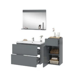 Badmöbel Set "Izan" 4 Teile Mit Midischrank Vicco 16 Badmöbel Set "Izan" 4 Teile Mit Midischrank Vicco -Vicco 20240202 m6429 07 ol