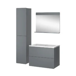 Badmöbel Set "Izan" 4 Teile Mit Hochschrank Vicco