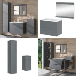 Badmöbelset "Izan" Grau 5er Set Vicco 17 Badmöbelset "Izan" Grau 5er Set Vicco -Vicco 20240202 m6431 08 ol
