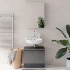 Badmöbel Set "Freddy" Anthrazit Hochglanz 2 Teile Vicco 14 Badmöbel Set "Freddy" Anthrazit Hochglanz 2 Teile Vicco -Vicco 20240206 m2123 04 ol