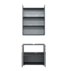 Badmöbel Set "Freddy" Anthrazit Hochglanz 2 Teile Vicco 17 Badmöbel Set "Freddy" Anthrazit Hochglanz 2 Teile Vicco -Vicco 20240206 m2123 07 ol