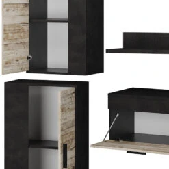 Wohnwand "Berno" Beige/Anthrazit 4er Set Vicco 14 Wohnwand "Berno" Beige/Anthrazit 4er Set Vicco -Vicco 20240206 m4028 06 ol