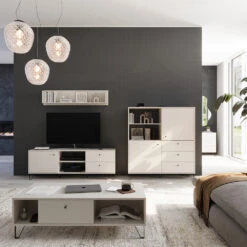 Vicco Sideboard "Aldo", Cashmere, 123.6 X 135 Cm 3x Schublade, 2 Türen -Vicco 20240219 m6301 04 ol