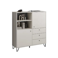 Vicco Sideboard "Aldo", Cashmere, 123.6 X 135 Cm 3x Schublade, 2 Türen -Vicco 20240219 m6301 07 ol