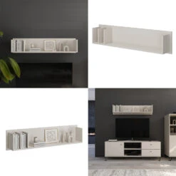 Vicco Wandregal "Aldo", Cashmere, 120 X 30 Cm Offene Fächer -Vicco 20240219 m6305 08 ol