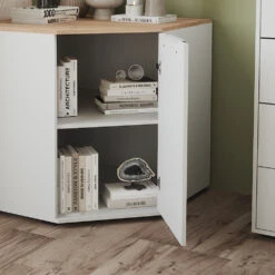 Sideboard "Betti" Weiß/Sonoma 78 X 78 Cm Mit 1 Türen Vicco 14 Sideboard "Betti" Weiß/Sonoma 78 X 78 Cm Mit 1 Türen Vicco -Vicco 20240219 m6346 05 ol