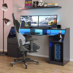 Gaming Tisch "Joel" Schwarz 180 X 66 Cm Vicco -Vicco 20240313 m3031 04 ol