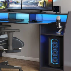 Gaming Tisch "Joel" Schwarz 180 X 66 Cm Vicco -Vicco 20240313 m3031 05 ol