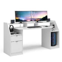 Computertisch "Joel" Weiß 180 X 66 Cm Vicco -Vicco 20240313 m3377 07 ol