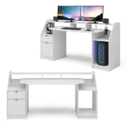 Computertisch "Joel" Weiß 180 X 66 Cm Vicco -Vicco 20240313 m3377 08 ol