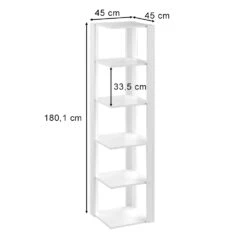 Eckregal "Amina" Weiß 45 X 180.1 Cm Vicco -Vicco 4078 03 ol