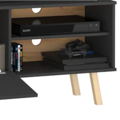 Lowboard "Hans" Anthrazit/Eiche 125 X 58.9 Cm Vicco -Vicco 4128 06 ol