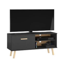 Lowboard "Hans" Anthrazit/Eiche 125 X 58.9 Cm Vicco -Vicco 4128 07 ol